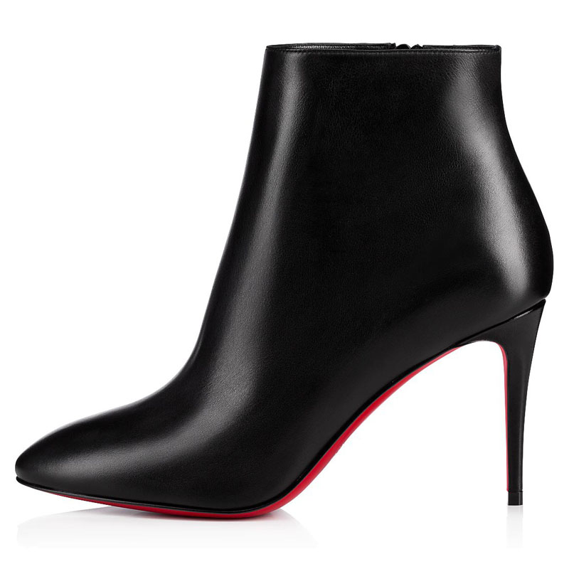 Christian Louboutin Eloise Booty 85mm Leather Black | Louboutin Sale