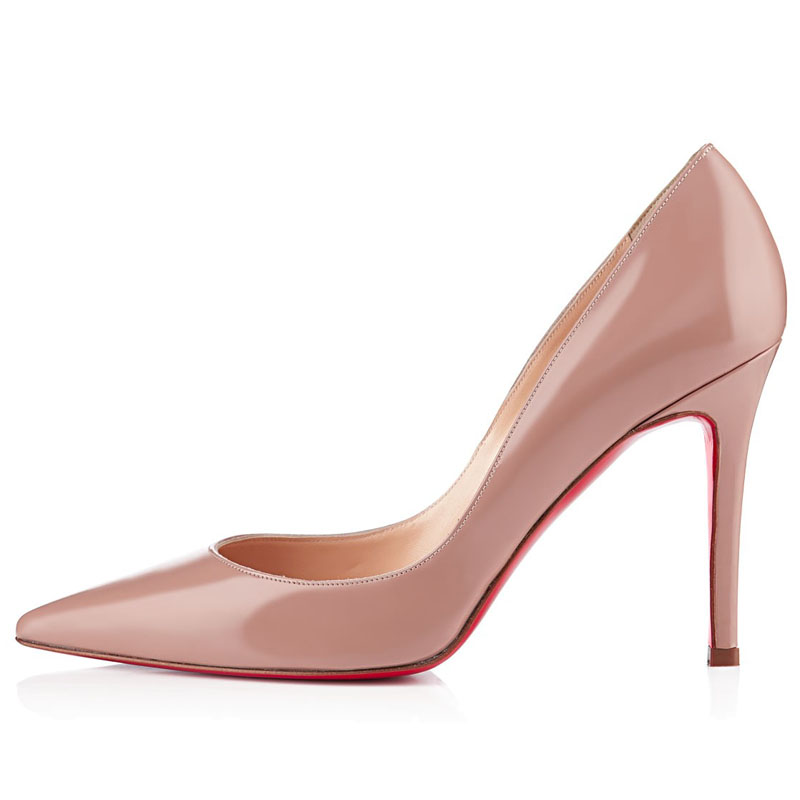 Christian Louboutin New Decoltissimo 100mm Patent Pumps Nude ...