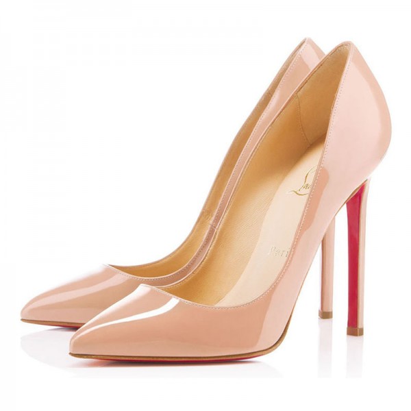 Christian Louboutin Pigalle 120mm Pointed Toe Pumps Nude