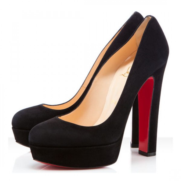 Christian Louboutin Bibi 140mm Suede Pumps Black