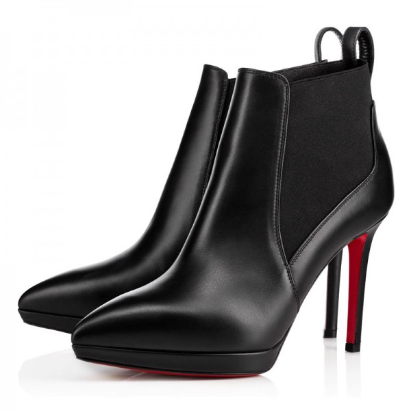 Christian Louboutin Crochinetta 100mm Leather Black