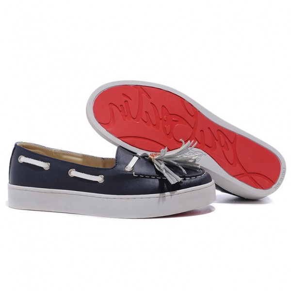 Men's Christian Louboutin Biarritz Flats Blue