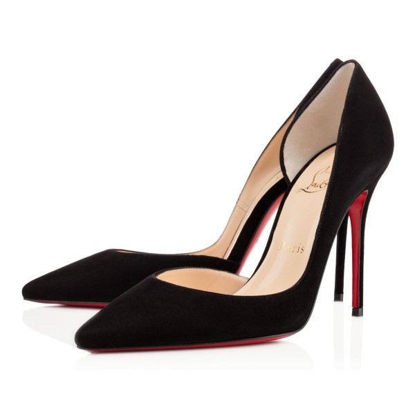 Christian Louboutin Iriza 100mm Suede Black