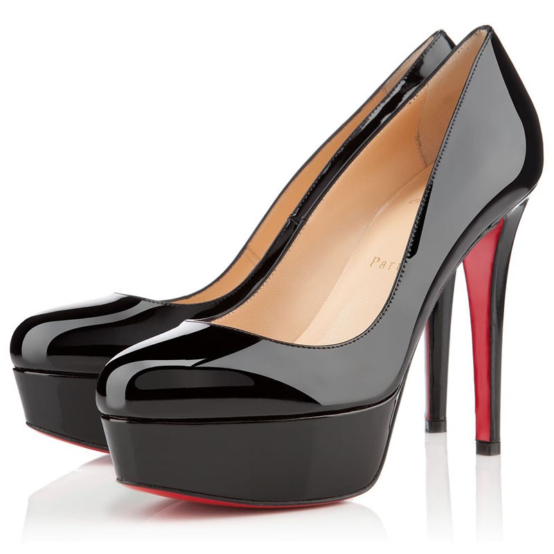 Christian Louboutin Bianca 120mm Patent Pumps Black Louboutin Sale