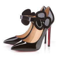 Christian Louboutin Pensee 120mm Patent Leather Pumps Black