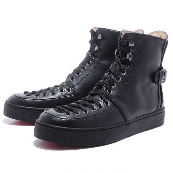 Men's Christian Louboutin Alfie High Top Sneakers Black
