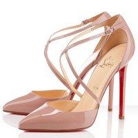 Christian Louboutin Crosspiga 120mm Pumps Nude