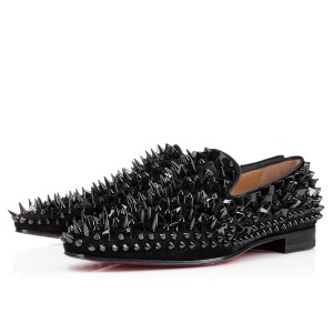 Men's Christian Louboutin Dandy Pik Pik Loafers Black