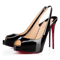 Christian Louboutin Pivate Number 120mm Slingbacks Black