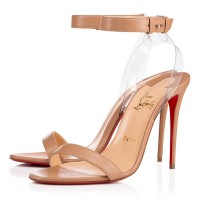 Christian Louboutin Jonatina 100mm Sandals Nude/Transp