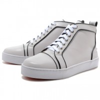 Men's Christian Louboutin Pony Sneakers White