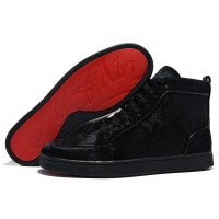 Men's Christian Louboutin Rantus Orlato High Top Sneakers Black